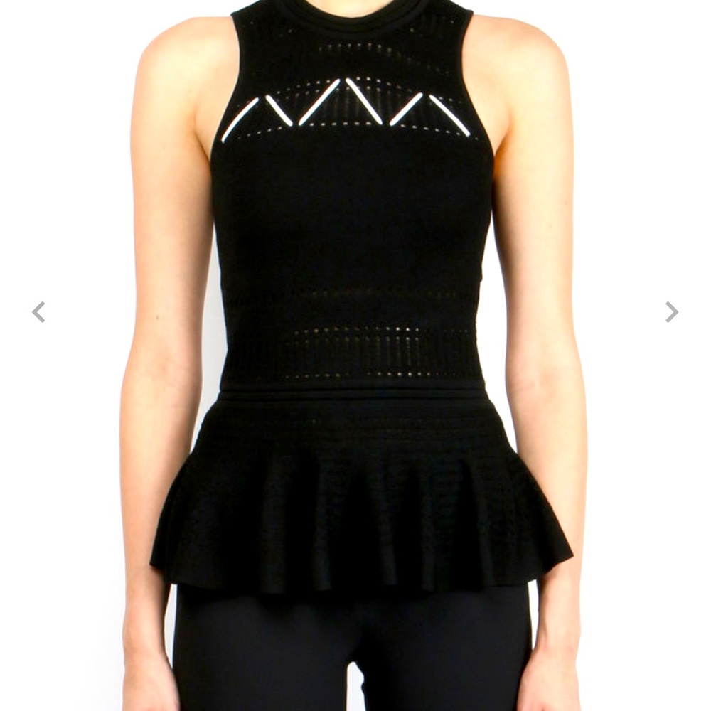 Jonathan simkhai peplum knit tank